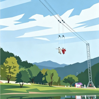 Stunt flying wire旅游景区空中威亚特技飞行表演器材设备项目设计建设